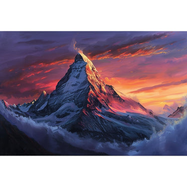 Mountain Landscape Oil Canvas